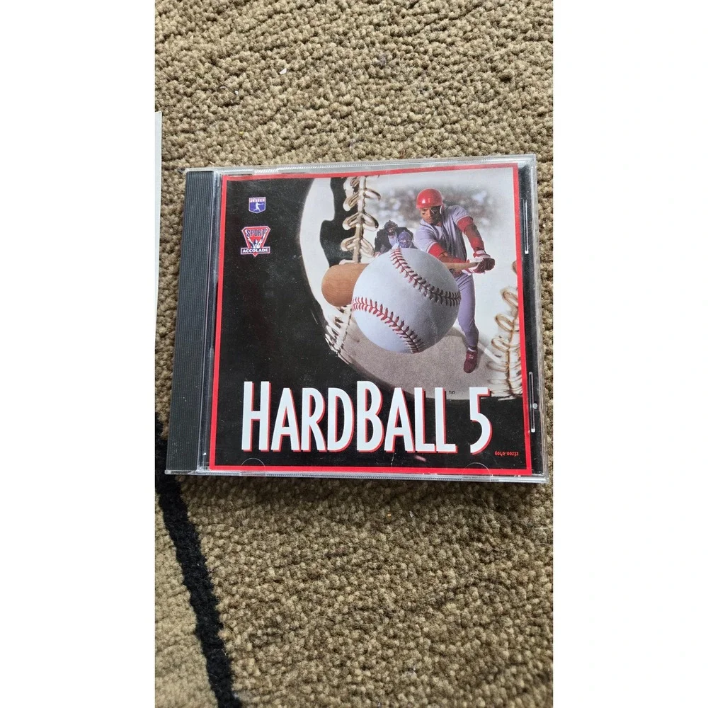 HardBall 5 Accolade PC CD-ROM 1995 Baseball Video Game with Manual Classic Sport